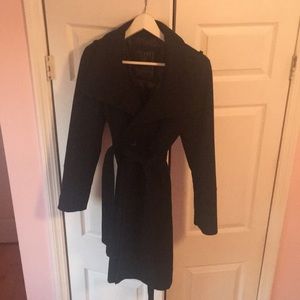 Black guess pea coat